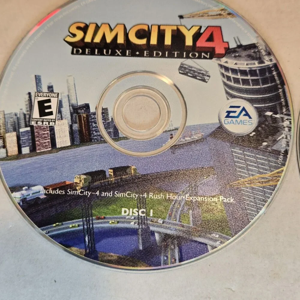 SimCity 4: Deluxe Edition With Expansion Complete (PC, CD-Rom 2003)EA-Games